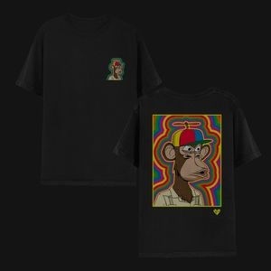 Kevin hart x Bored ape yacht club nft black t shirt